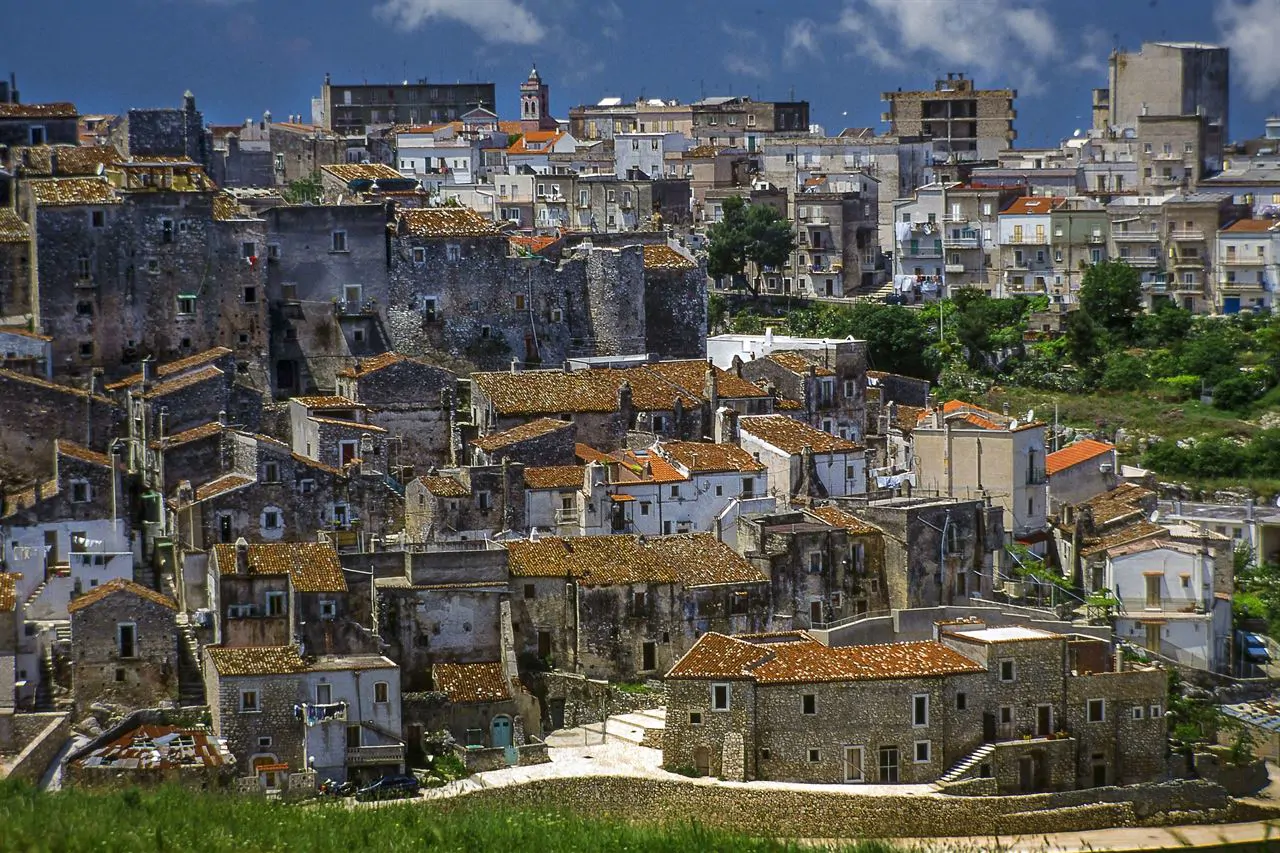 The old quarter of one of the inland villages of the Gargano